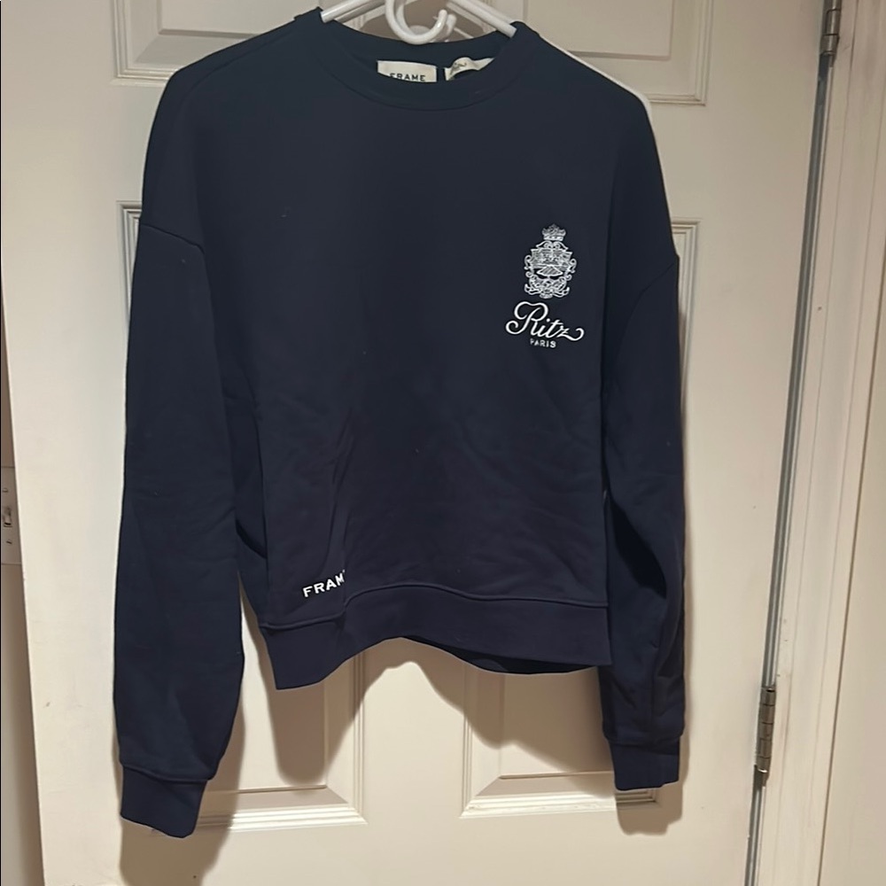 Frame Denim Navy Sweatshirt